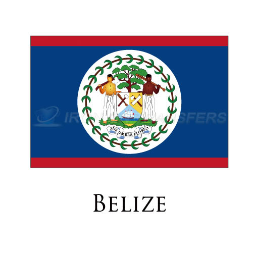 Belize flag Iron-on Stickers (Heat Transfers)NO.1828